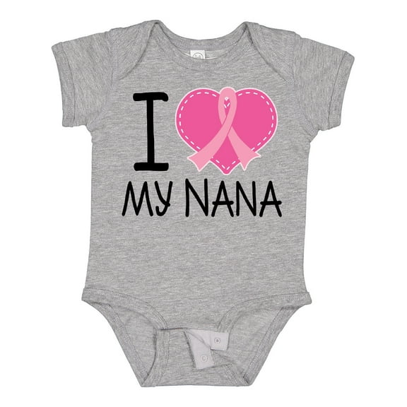Inktastic Breast Cancer Nana Boys or Girls Baby Bodysuit