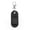 Black, variant on Elegant Rectangular Rubber Lip Balm Keyring Case Portable Travel Companions Accessory for Women Makeup Storage