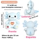 thumbnail image 5 of Peluche de ajolote，ajolote peluche 33 cm con ropa y 1 accesorio — set de 1 look (bolsita o bufanda), ajolote juguete suave y lavable, regalo para niñas y niños, 5 of 5