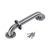 Dearborn DB8912 1-1/2" x 12" Stainless Steel Grab Bar W/ Concealed Flange: Satin Finish
