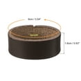 thumbnail image 2 of 2Pack Leather Belt Loop Keepers 9cm Girth Belt Strap Ring Buckle (Coffee), 2 of 7