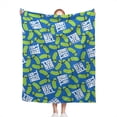 thumbnail image 2 of Yibo Dill Pickles Blanket Flannel Soft and Comfortable Anti-static Bed Sofa Blanket, 2 of 6