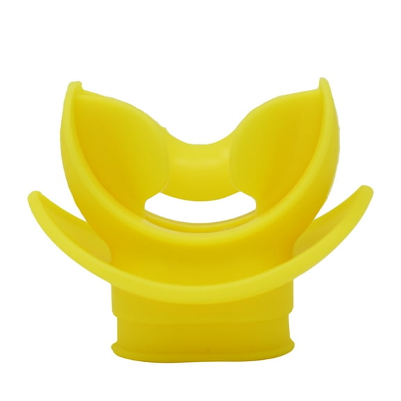 Scuba Choice Silicone Regulator Comfort Bite Mouthpiece with Lip Shield, Yellow