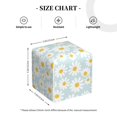 thumbnail image 4 of Lsque Daisies Flowers Printed Tissue Box Cover Holder, Facial Paper Organizer Dispenser,Square with Bottom Belt, PVC Leather Decorative Organizer, 4 of 8