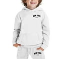 thumbnail image 3 of CONZONE Unisex Boys Girls Sweatsuit Sets Long Sleeve Casual Graphic Print Hoodie Sweatpants 2Pcs Sports Outfit Sets Soft Cozy Fall Winter Clothing Set, 3 of 6