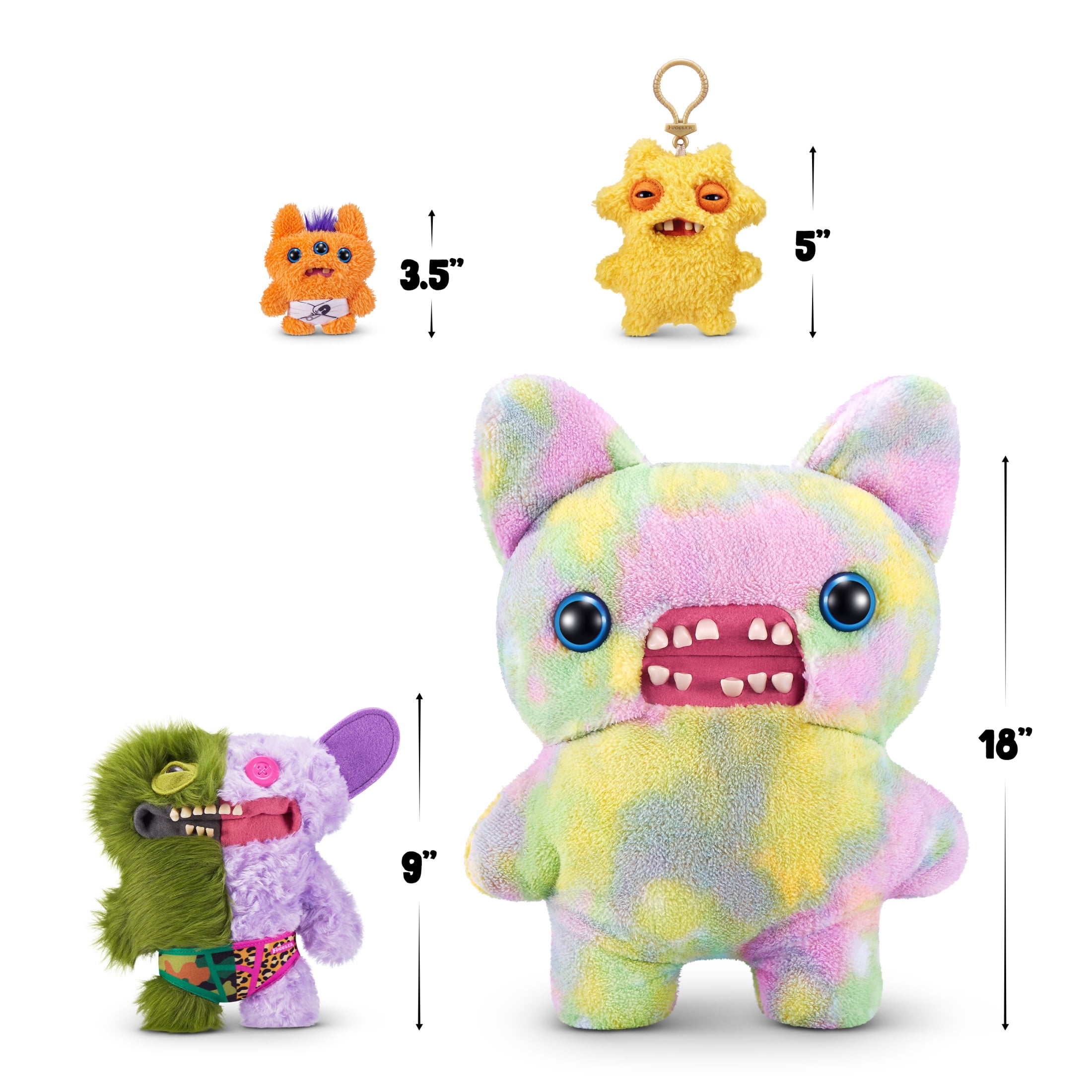【海外限定】fuggler ぬいぐるみ 日本未発売MisfitMonsters② Fuggler Misfit Monsters 9 inch (Grinnero McGoo - Green & Multi