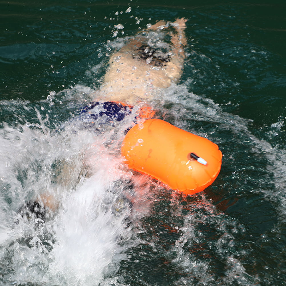 Details about   Portable Safety Swim Buoy Tow Float Open Water Swimmers Safe Training Racing 