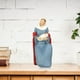 thumbnail image 3 of Figura católica de la Virgen María de resina hecha a mano, estatuas religiosas, adorno para el hogar Azul, 3 of 8