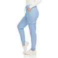 thumbnail image 2 of HEAL+WEAR Women's Scrub Pants with Pockets Stretch Medical Workwear 4-Way Stretch Elastic Waist Nurse Uniform Bottoms, 2 of 4