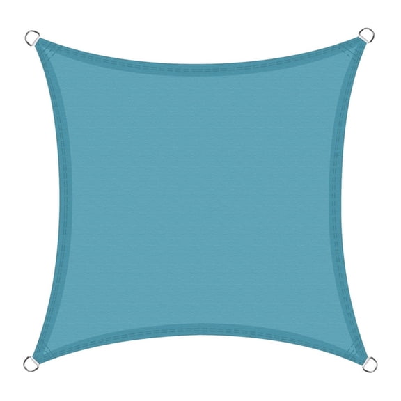 6.5×6.5FT Rectangle Outdoor Sun Shade Sail, UV Block Waterproof Sun Shade Canopy Awning for Patio Garden Backyard Swimming Pool Outdoor Activities(blue)