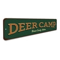 thumbnail image 3 of Deer Camp Novelty Sign, Metal Wall Decor - 4x18 inches, 3 of 4
