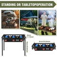 thumbnail image 3 of 3 Burners Camping Stove for Cooking Outdoor, 225,000 BTU Propane Burners with Auto Ignition Button&Removable Legs, Temperature Control Knobs and 20 PSIG High Pressure Regulator for BBQ, 3 of 7