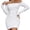White, variant on Elegant Bodycon Dress for Women Sexy Club Night Out Mini Dress Long Sleeve Off Shoulder Party Cocktail Dress Slim Fit Short Dress White L