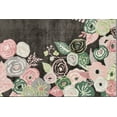 thumbnail image 6 of Rugs America Hanna VA35C Royal Blossom Pink Onyx Floral Transitional Black Area Rug, 2'x4', 6 of 7