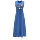 thumbnail image 1 of Vestido largo de verano para mujer, vestido largo suelto y suave para caminar, viajar, fiesta nocturna L, 1 of 7