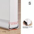 thumbnail image 1 of Door Seal Draught Excluder for Doors Sound Insulation Cold Protection Cuttable, 1 of 8