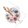 thumbnail image 2 of KAKOWELY 2Ud Pin Creativo Para Con Diamantes Sintéticos Paleta Y Ideal Para Fiestas, 2 of 6