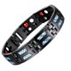 thumbnail image 1 of Carbon Blue Titanium Magnetic Therapy Bracelet Unique Double Row Ultra Strength, 1 of 4