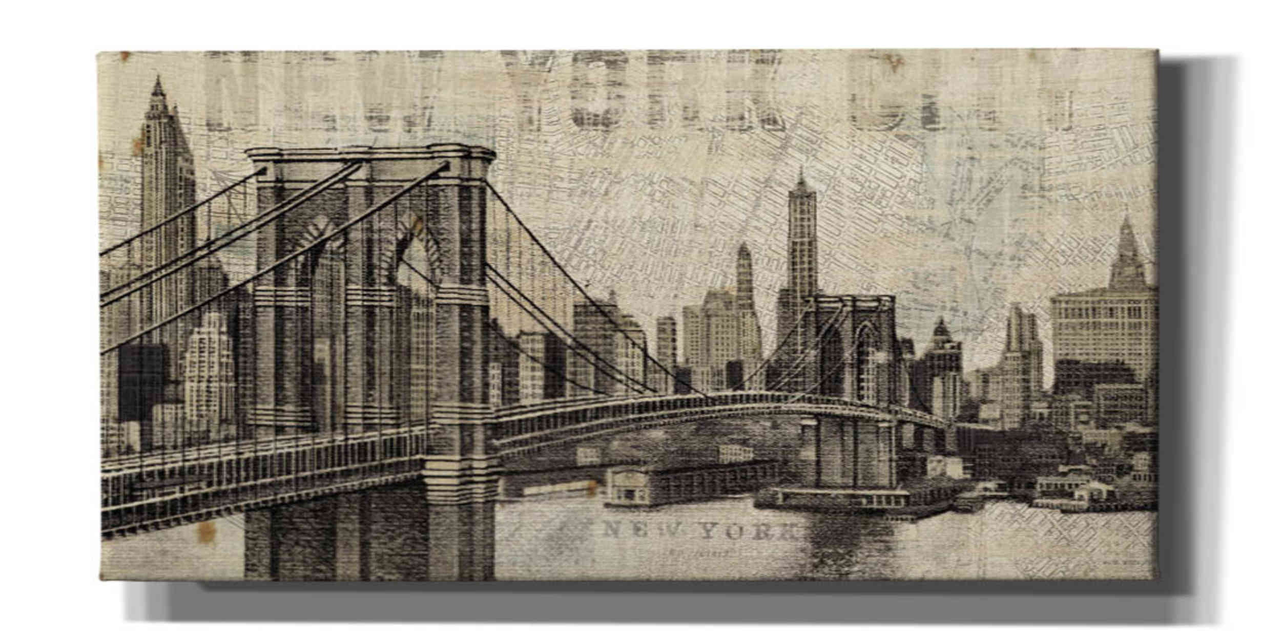 Вышивка крестиком Бруклинский мост схема
