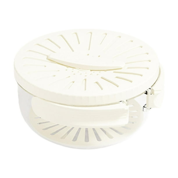 Recipiente para lavar frutas y verduras, escurridor de frutas, cuenco para mezclar ensaladas, cesta de drenaje práctica, multifuncional y portátil. Blanco