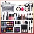 thumbnail image 1 of Brand ALL IN ONE makeup kit (eyeshadow, lip gloss,lipstick,makeup brushes,eyebrow,concealer)with makeup bagKIT004-27Pcs He Qiyong unisex, 1 of 1