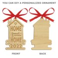 thumbnail image 2 of Darling Souvenir Made With Love Home Sweet Home Personalized Wood Ornament Housewarming Gift Christmas Tree Decoration Pack of 2, 2 of 7