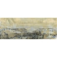 thumbnail image 3 of Bramma, Lila 24x12 Black Modern Framed Museum Art Print Titled - Gold Horizon I, 3 of 5