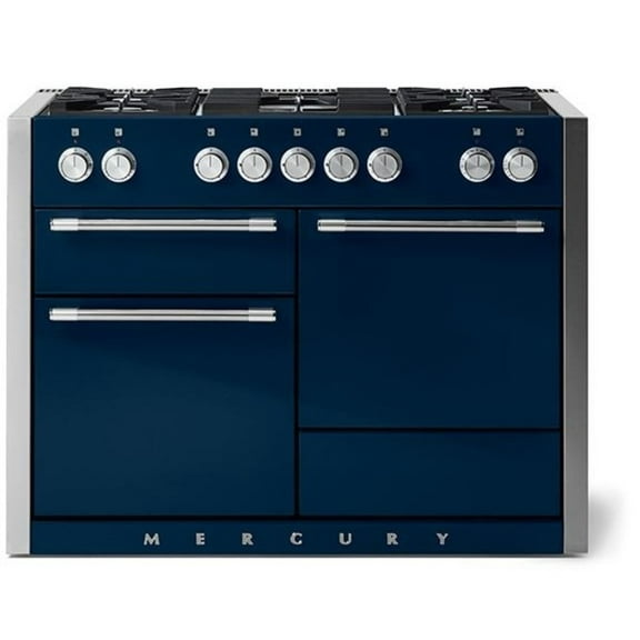 Aga Amc48df Mercury Series 48" Wide 6 Cu. Ft. Slide In Dual Fuel Range - Indigo