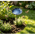 thumbnail image 4 of Glazed Ceramic Pollinator Waterer With Stake Floral Butterfly Feeder Outdoor Garden Bird Bath Yard Ornament For Patio Backyard Garden Decor, 4 of 5