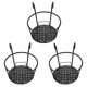 thumbnail image 1 of 3X Metal Flower Holder Shelf Stand Hanging Pots Basket Plant Garden Wall Storage, 1 of 5