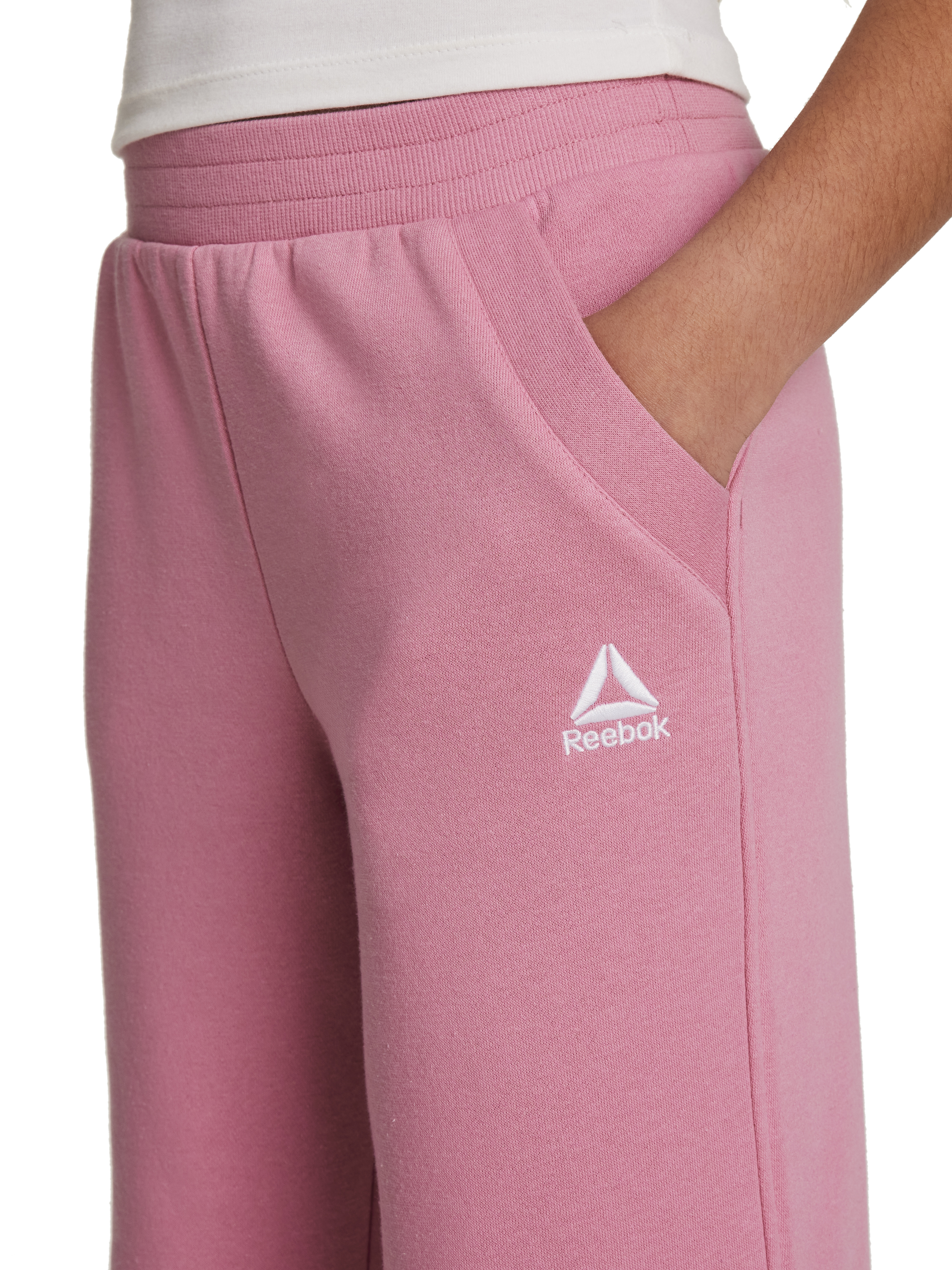 Reebok Girl's Game Day Fleece High Waisted Puddle Pant, Sizes 4-18