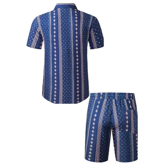 Vedolay Summer Short Sets Men's Shorts Sleeve Mens Outfits 2 Piece Fashion Tracksuit Comfy Casual Set,White XL