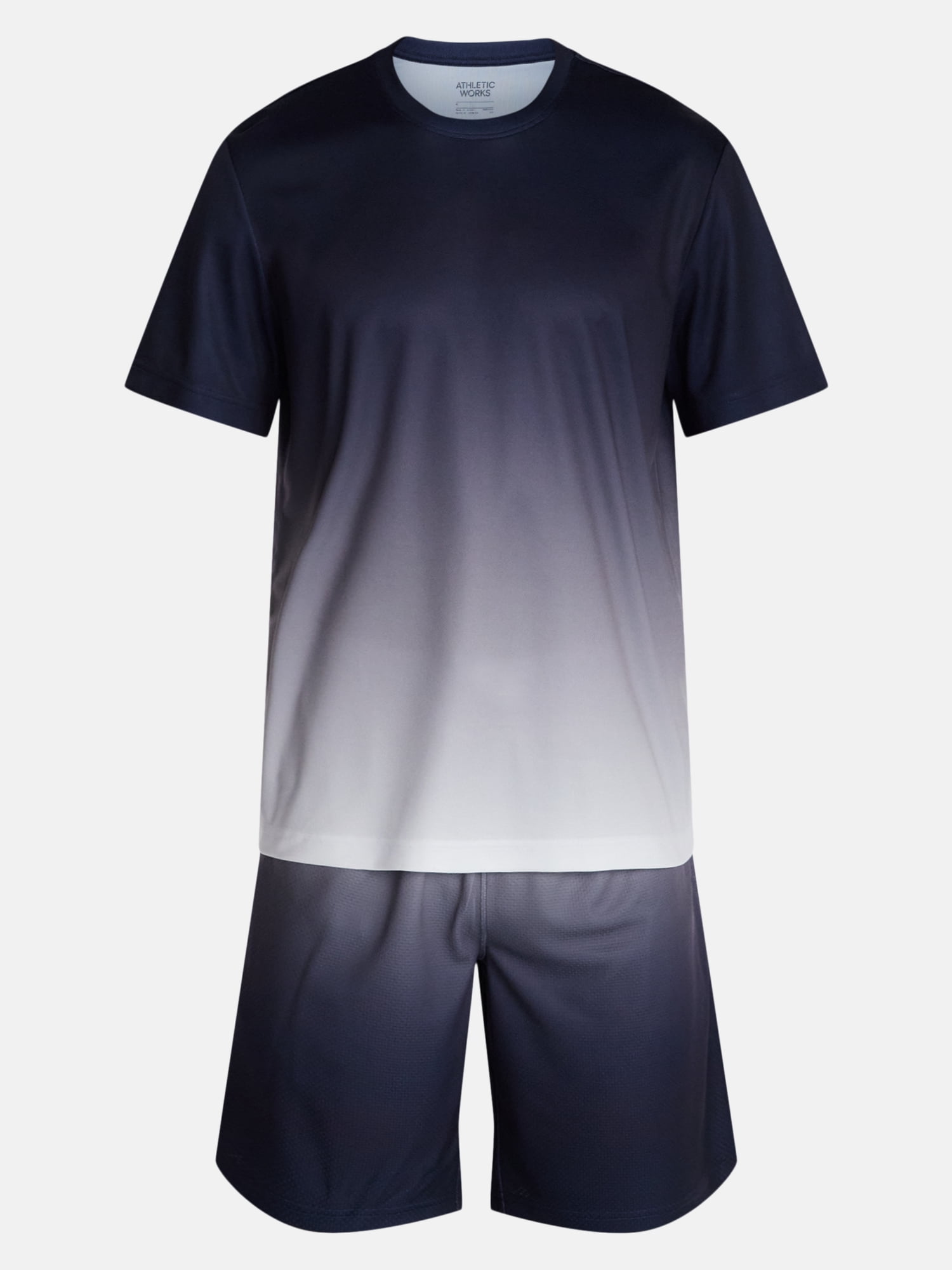 Athletic Works Men's and Big Men's Ombre Mesh Tee, Sizes XS-4XLT