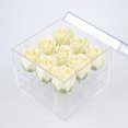 thumbnail image 4 of Soporte de agua de caja de flores acrílicas, soporte de macetas de rosas , jarrón cuadrado decorativo, día de San Valentín, día de hoyos Macarena florero de acrílico, 4 of 7