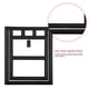 thumbnail image 3 of Puerta de plástico para mascotas, perros, cachorros y gatos, cierre magnético, solapa segura para puerta de ventana con pantalla (negro L), 3 of 8
