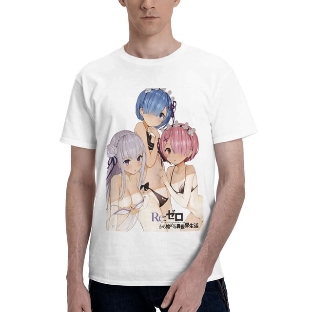Camiseta de Manga Corta para Hombres Re:Zero