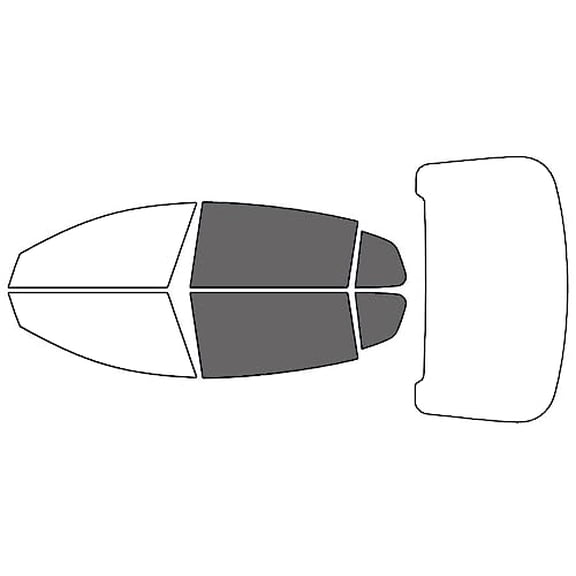 Rvinyl Window Tint Kit Compatible with Kia K900 2015-2018 - Back Precut Kit - 35%