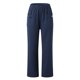 thumbnail image 4 of Gibobby pantalones de vestir mujer cintura alta Pantalón largo de algodón y lino para mujer, cintura elástica, informal, con bolsillos (Azul marino, XXL), 4 of 5