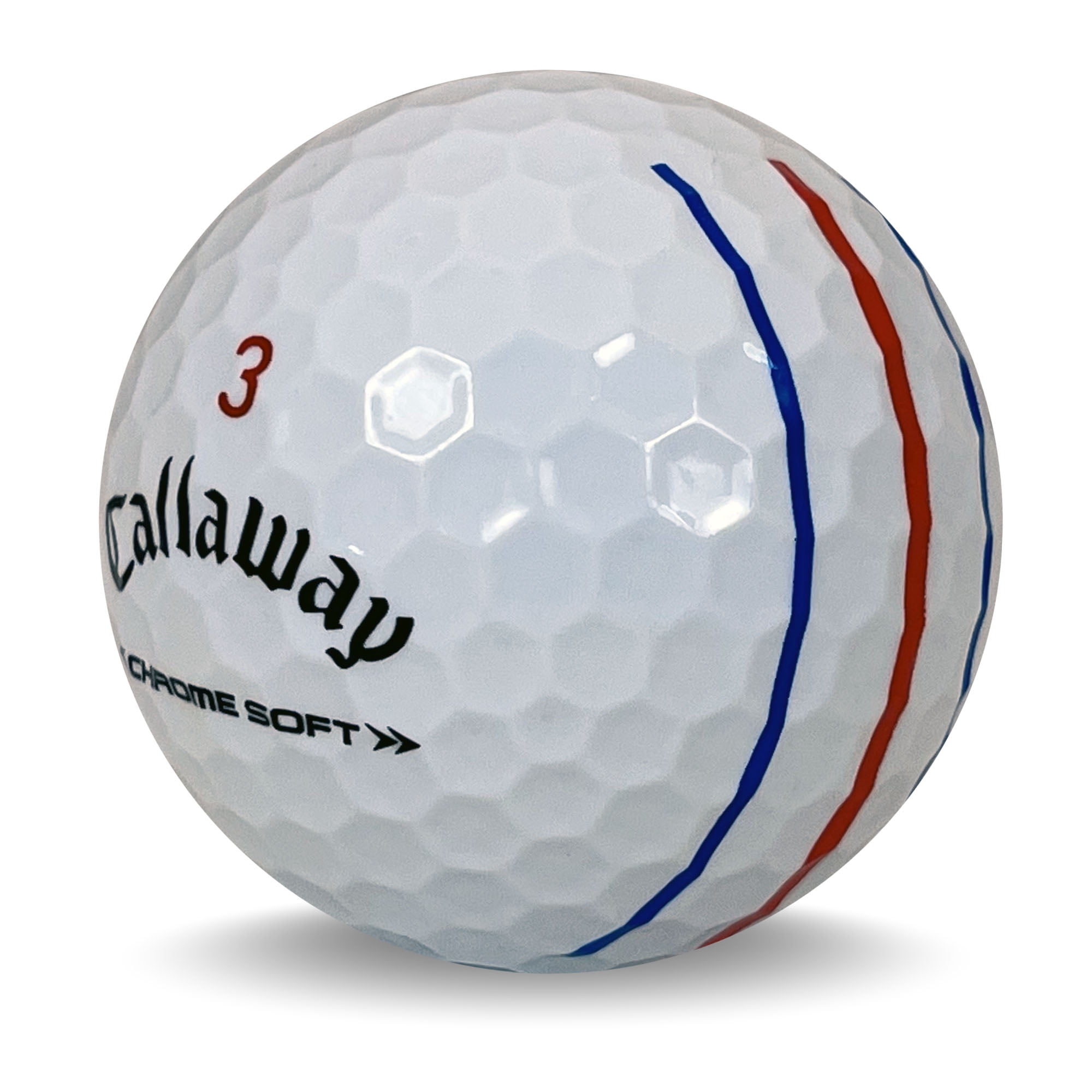 Mulligan - 48 Callaway Chrome Soft Triple Track 5A Recycled Used Golf Balls, White