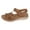 Brown, variant on Juebong Womens Gladiator Sandals Open Toe Strappy Sandals Slingback Ankle Strap Wedge Sandal Comfort Platform Sandal Shoes