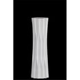 thumbnail image 1 of Urban Trends Collection 53011 Ceramic Patterned Round Vase with Embossed Diamond, White - Small, 1 of 1
