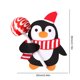 thumbnail image 5 of (AA) [Penguin] 50 Nuevas Tarjetas Piruletas Navideñas Tarjetas Papel Decorativas Con Patrón Pingüino Viejo Tarjetas Decorativas Bricolaje Tarjetas Papel (02) (el Producto No Incluye Dulces), 5 of 9