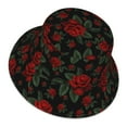 thumbnail image 3 of Disketp Roses Print Reflective Bucket Hat Beach Hat Summer Travel Sun Hats Fisherman Cap, 3 of 8