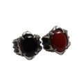 thumbnail image 2 of Mens Titanium Steel Ring With Gemstone Vintage Punk Gothic Retro Jewelry Gift For Him Ideal For Everyday Style, 2 of 9