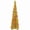 Gold, variant on 5 FT Pop Up Christmas Tree, Collapsible Pink Tinsel Sequin Pencil Christmas Tree with 70 Multicolor LED Lights, Easy Storage Artificial Slim Christmas Tree for Home Indoor Holiday Decor