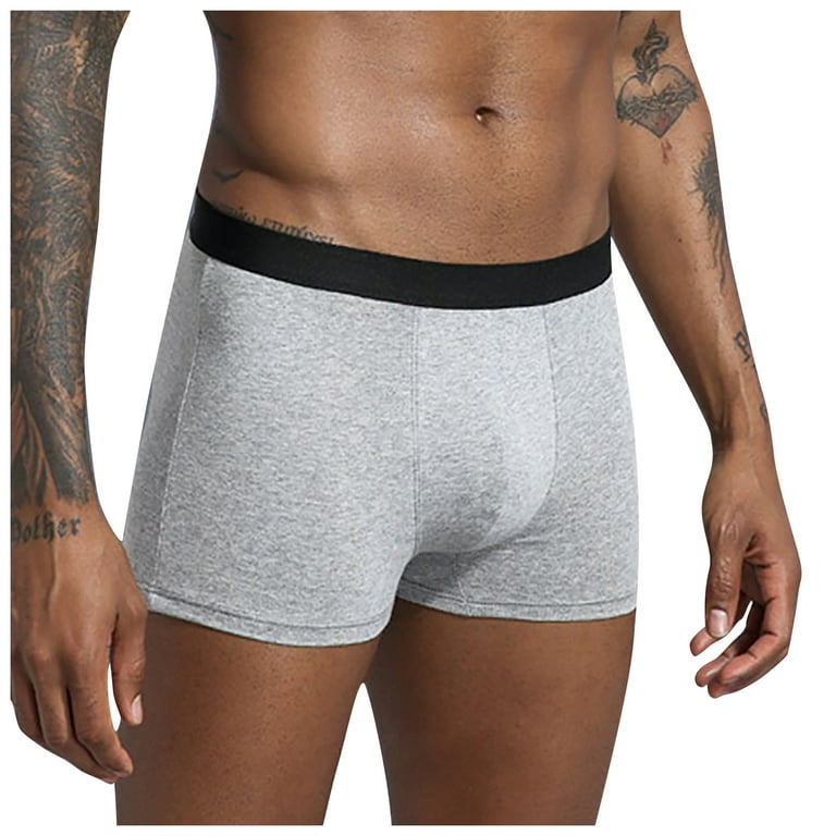 WEANT Mens Underwear Mens Underwear Dual Pouch Trunks Support Ball Pouch  Bulge Enhancing Micro Modal Boxer Briefs for Men (4pcs:Large, Multicolor  BaH)