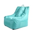 thumbnail image 4 of Urban Shop Supportive Polyester Canvas Bean Bag with Pocket, Aqua, 4 of 5