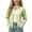 Green-Kinrui girls fleece jacket, variant on Girls Ruffle Hem Athletic Jacket with Thumb Holes Long Sleeve Stand Collar Casual Running Workout Outerwear 3-15 Years