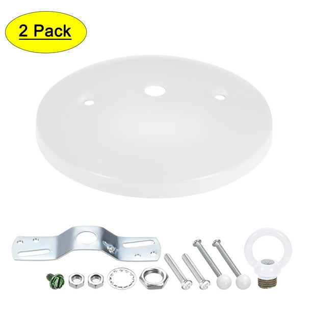 Uxcell Ceiling Light Fixture Canopy Kit With Hook 5 Inch 125mm White 2pack Com Uxcell Ceiling Light Fixture Canopy Kit, Light Canopy Kit With Hook
