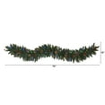 thumbnail image 3 of 6ft. Snow Dusted Artificial Christmas Garland with 50 Multicolored LED Lights, Berries and Pinecones, 3 of 6